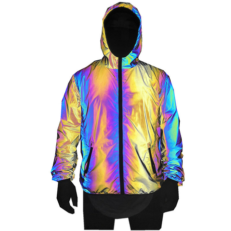 Men's Colorful Reflective Jacket - Buy recycle material Colorful ...